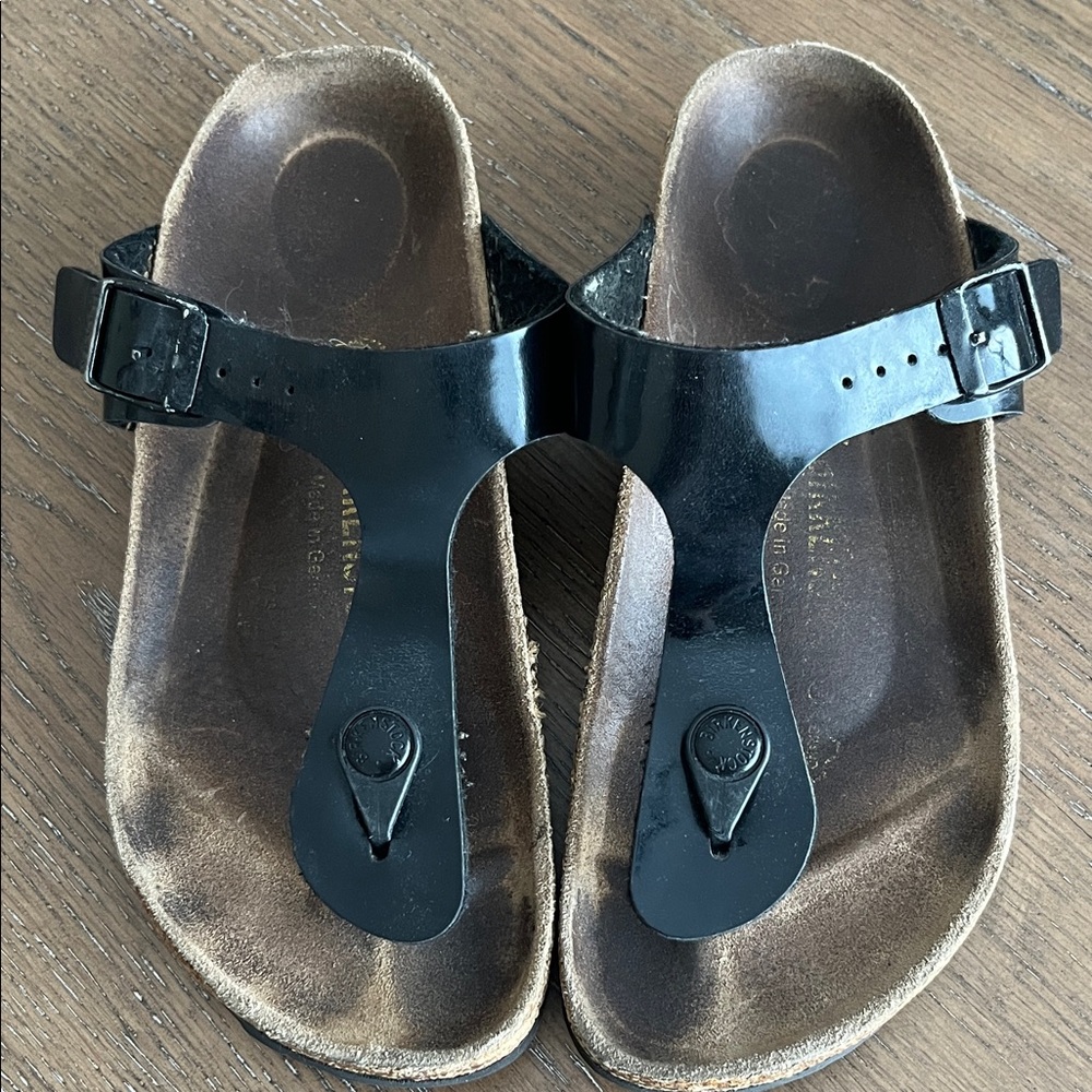 Birkenstock Black Gizeh Thong Sandals Size 36‎ - Picture 2 of 8